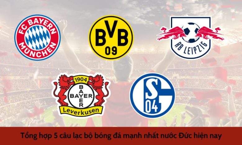 5 câu lạc bộ bóng đá mạnh nhất nước Đức